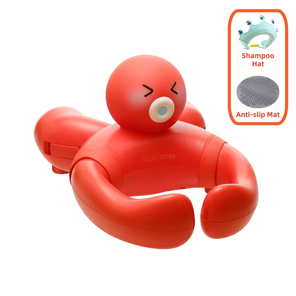 MiniJones Baby Bath Stand, Wall-Mounted Suction Cup Shower Holder