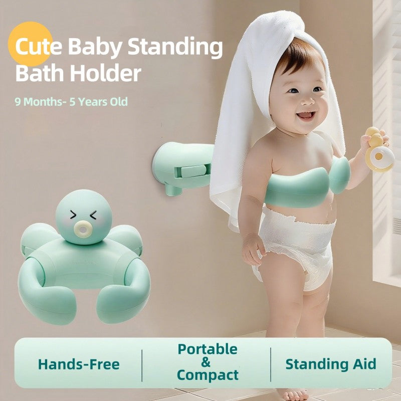 MiniJones Baby Bath Stand, Wall-Mounted Suction Cup Shower Holder