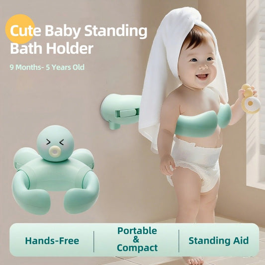 MiniJones Baby Bath Stand, Wall-Mounted Suction Cup Shower Holder